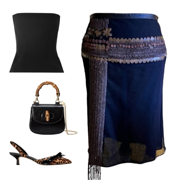 Vintage Fendi Beaded Skirt. European Size 40 - American 4. See measurements. - Picture 15 of 15